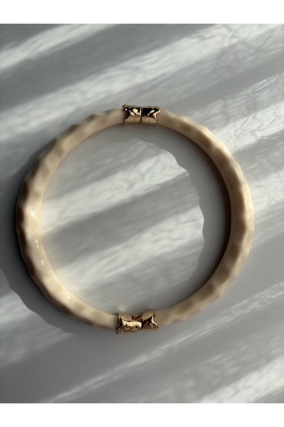 BERFACCESSORIES Krem Kemik Kolye