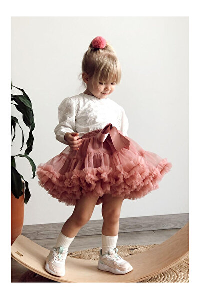 LC Waikiki Beyaz Uzun Kollu Fisto Kız Çocuk Bluz