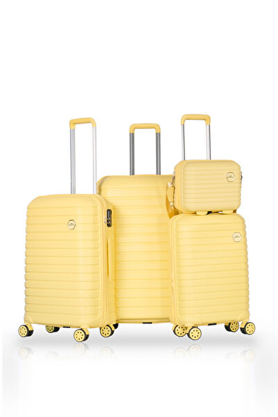 GROUND 4’lü Valiz Seti Sarı - 10663