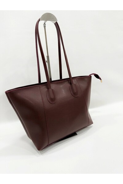 SHIKIRTI Βασική απλή γυναικεία τσάντα χειρός και ώμου με φερμουάρ