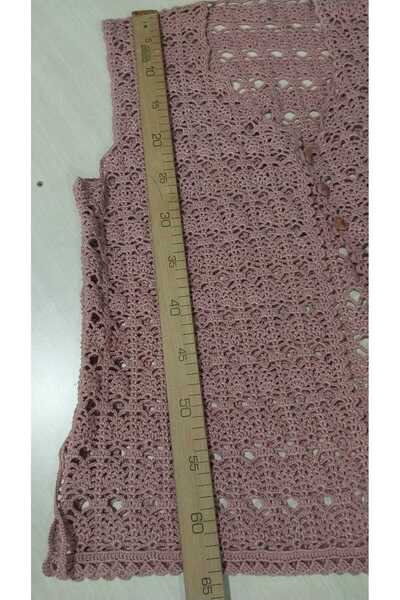 Papatyam Hand Knitted Crochet Vest/Weave Vest/Dowry Vest/Handcrafted Bridal Vest/Alize Cotton Yarn/Size 46