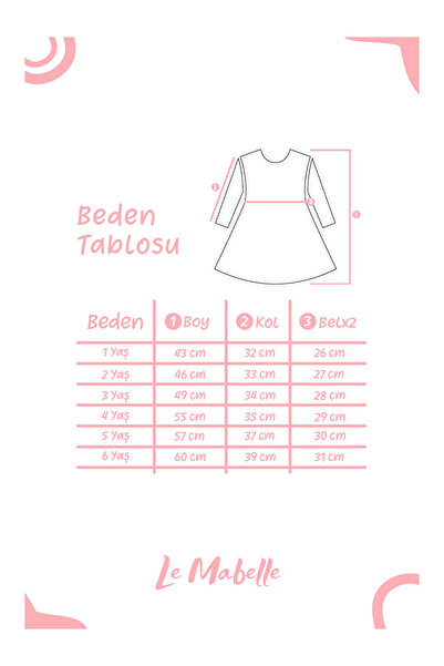 LC Waikiki Yeşil Uzun Kollu Papatyalı Tül Detaylı Kız Çocuk Elbise - Hera