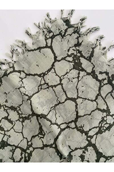 Fureya كتابة بنمط رخامي مزخرف بالشراشيب على ورق الكتان