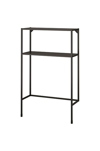 hobiurun Çamaşır makinesi için raflı iskelet, antrasit, 80x30x129 cm