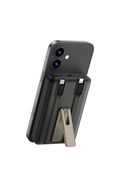 Kipgsm Tüm Modellerle Uyumlu Magsafe Hızlı Sarj Desteki 15W 10000 mAh Standlı...