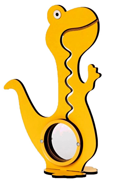 mdf Ahşap Dinazor Kumbara Özel Eğitici Oyuncak Kırmızı A Kalite 40 Cm