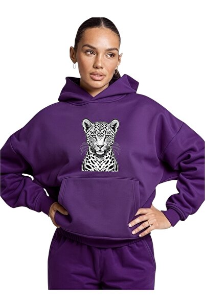 ArtYus Unisex White Tiger Color Special cu imprimeu Bumbac supradimensionat c...