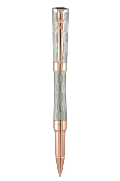Pierre Cardin Lüks Rose Gold & Gümüş Desenli Metal Roller Kalem