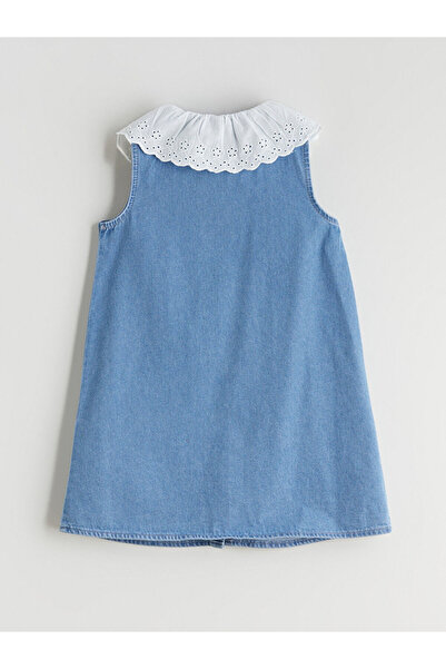 LC Waikiki Baby Collar Girl's Jean Dress