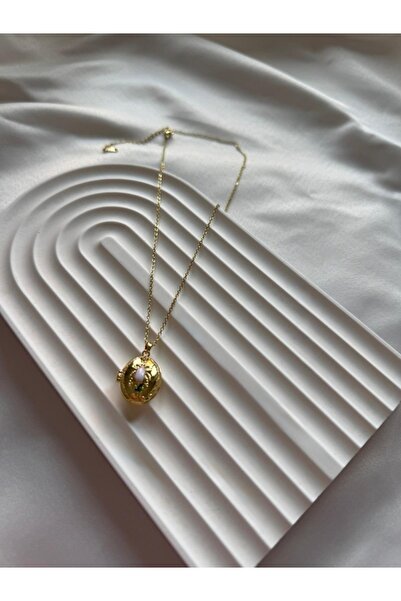 stainles steel Gold Açılabilir Anı Kolyesi