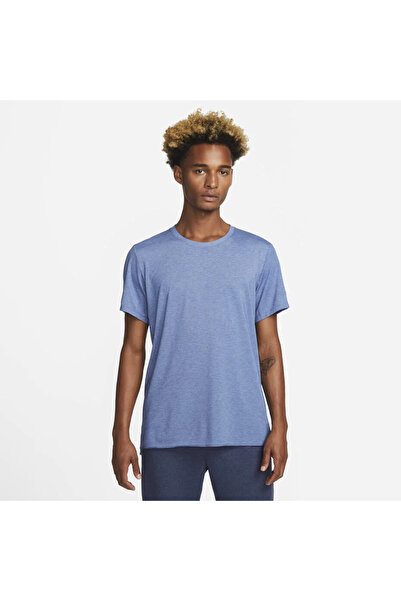 Nike Йога Dri-Fit Чоловіча футболка Синя Чоловіча футболка