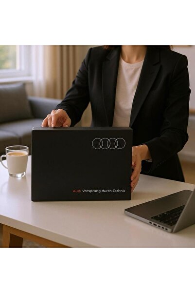 Audi Uyumlu Aksesuar Seti ( ANAHTARLIK-RUHSAT KABI-ARAÇ KOKUSU-EKRAN TEMİZLİK...