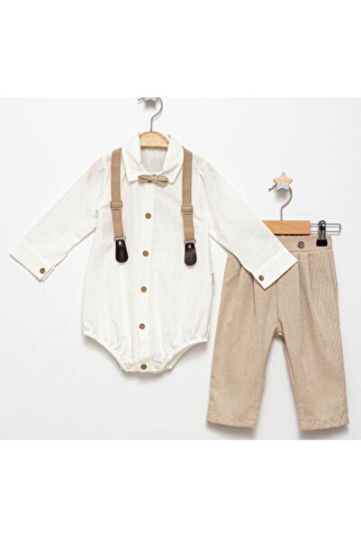 Butik ERKEK BEBEK PAMUKLU GÖMLEK PAPYON PANTOLON ASKILIK TAKIM ÖZEL GÜN TAKIMI