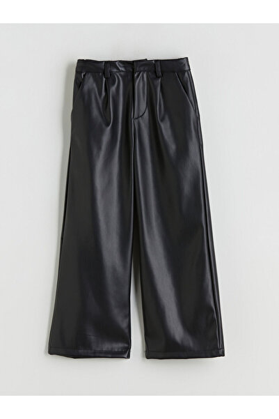 LC Waikiki Sparkling Choices |   Leather-Look Girls' Pants