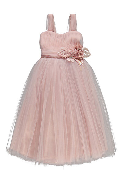 LC Waikiki Girls Kız Çocuk Abiye 2-5 Yaş Pudra