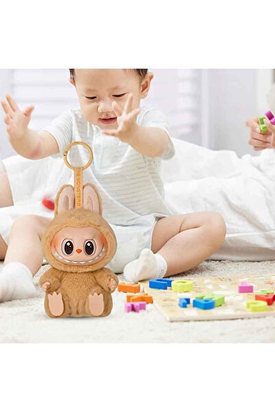 Schulzz Lapopo, Sit, Cute Monsters, Lapopo, Colorful Plush Toy, Keychain, Stylish Bag