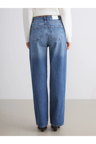 LC Waikiki Xside Blue Wideleg Women's Jean Pants