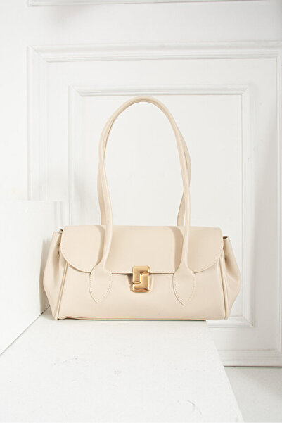 Marvelis حقيبة كتف ويد ذهبية للنساء من مايكون مع قفل