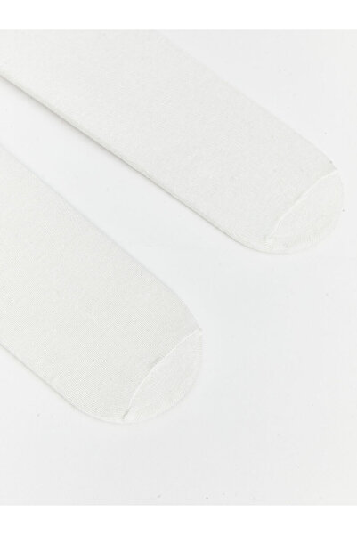 LC Waikiki Ecru Basic Baby Girl Pantyhose 2 Pack