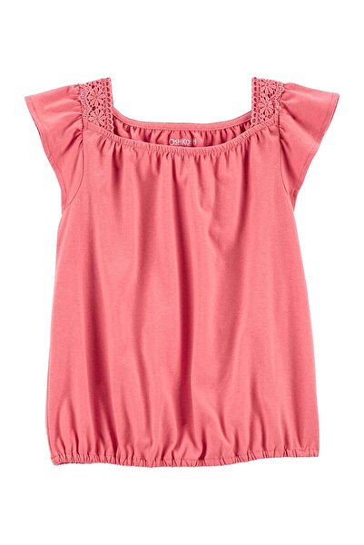 LC Waikiki Girl's Short Sleeve T-shirt Pink