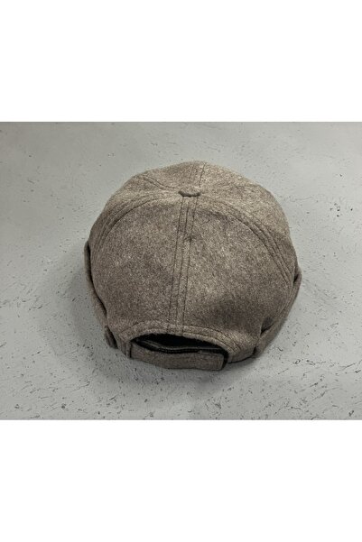ZERAMİNE Wool Textured Unisex Fisherman Hat – Vintage Docker Model - Lined - Velcro Fastener