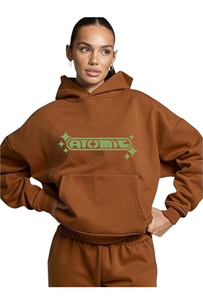 ArtYus Unisex Atomic Colorful Special cu imprimeu Cotton supradimensionat cu ...