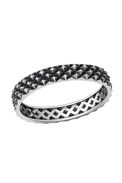 Silver berry S925 Textured Ring, size 52