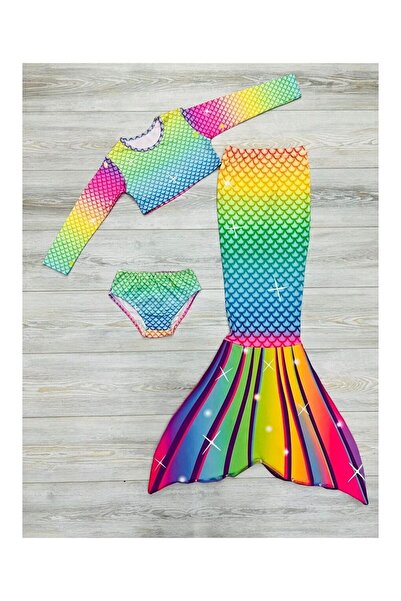 LC Waikiki Işıltılı Deniz Kızı Kostümü Kız Çocuk Kostüm