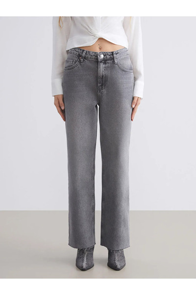 LC Waikiki Xside Gray Straight Fit Women's Jeans