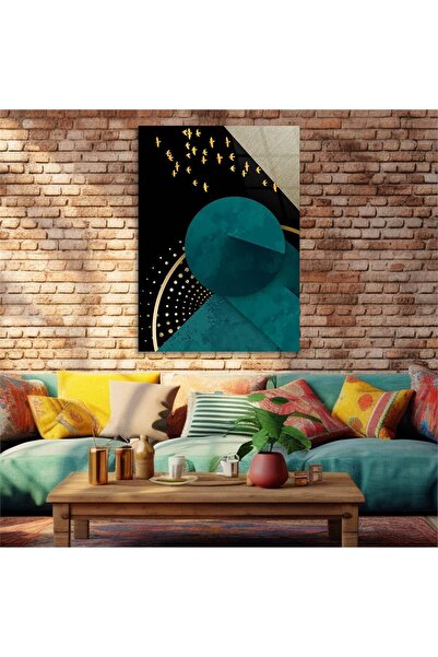 seninürünün Sticlă unică tematică cu imprimare artistică Real Cama TABLO227 S560