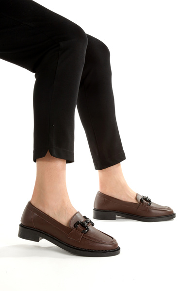 SH SİLVER MODA Жіночі мокасини Мокасини Випадкові пряжки Випадкові м'які туфлі