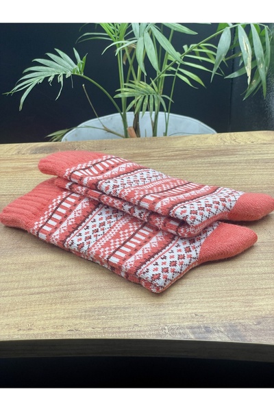 magıcgrange Wool Knitted Ethnic Patterned Unisex Socks |   Warm, Comfortable and Original Winter Style |