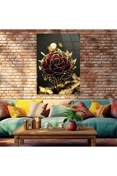 seninürünün Sticlă unică tematică cu imprimare artistică Real Cama TABLO268 S601