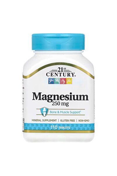 21st Century Magnesium 250 mg, 110 Tablets