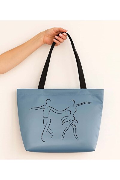 Ada Kostüm Tasarım حقيبة من الساتان غير اللامع مطبوعة من ريتمو دانسر