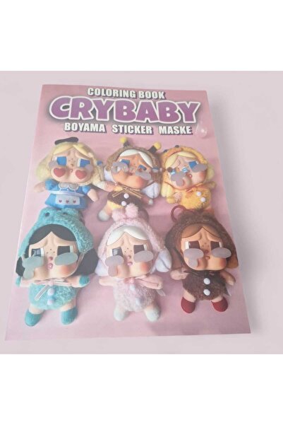mutluanılarpartievi CRYBABY Boyama Kitabı Stıcker Hediyeli Arka Kapak Kesiler...