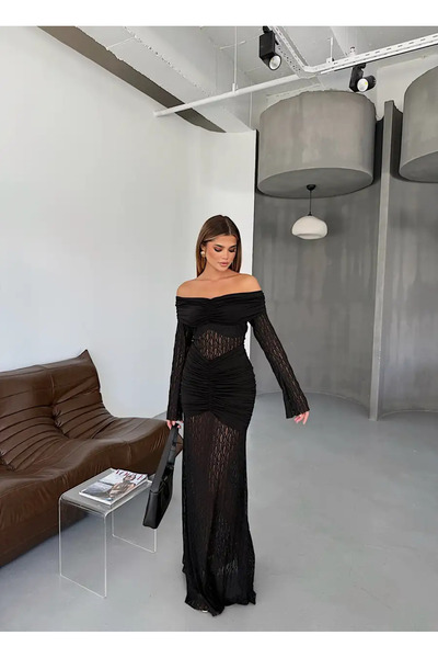 By ÖTE Premium Dantelli elbise