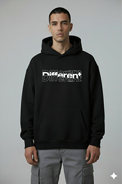 LORVEX Διαφορετικό φούτερ unisex με διαφορετική εμπρόσθια στάμπα