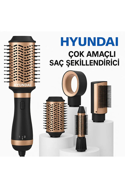 Hyundai WİRKMARKT 5’i 1 Arada Saç Şekillendirici Profesyonel Hızlı Kurutma ve...