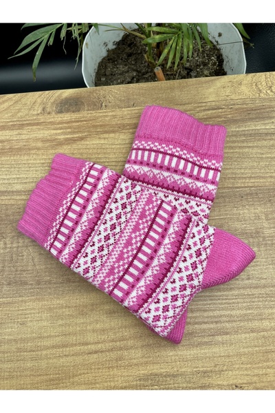 magıcgrange Wool Knitted Ethnic Patterned Unisex Socks |   Warm, Comfortable and Original Winter Style |