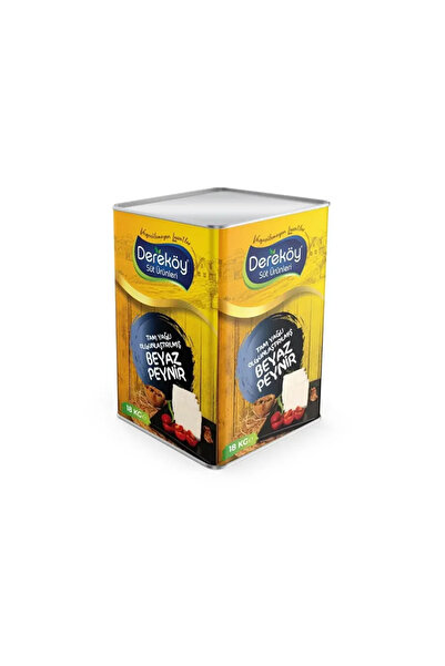 DEREKÖY SÜT ÜRÜNLERİ Dereköy Teneke Beyaz Peynir | 18 kg Net (20 kg Brüt) – Geleneksel Köy Lezzeti