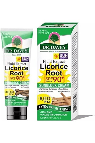 Dr. Davey كريم واقي من الشمس بخلاصة جذر عرق السوس 100 جرام