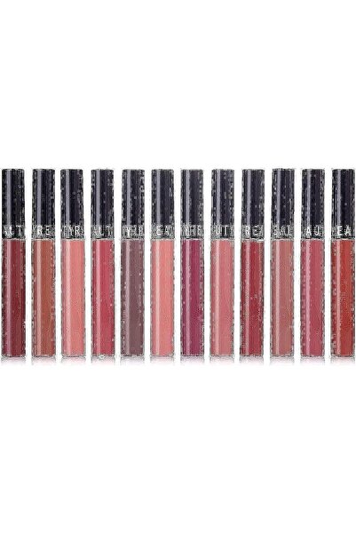 real beauty مجموعة من 12 أحمر شفاه مطفي يدوم طويلاً من ريل بيوتي