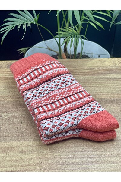magıcgrange Wool Knitted Ethnic Patterned Unisex Socks |   Warm, Comfortable and Original Winter Style |