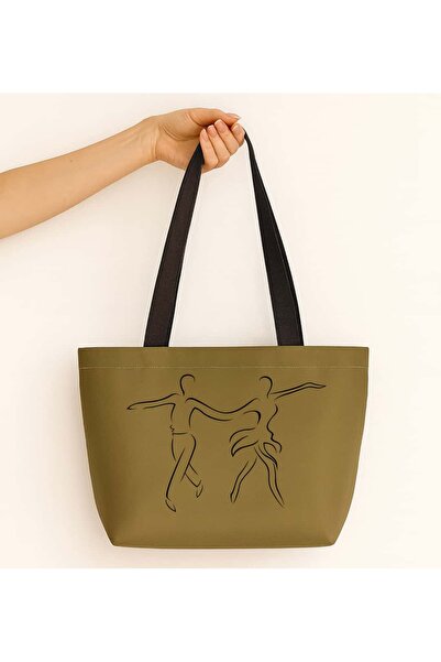 Ada Kostüm Tasarım حقيبة من الساتان غير اللامع مطبوعة من ريتمو دانسر