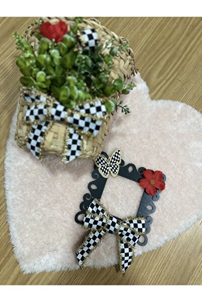 Marrone طقم مزدوج من سلة أمام الباب وإطار المقبس