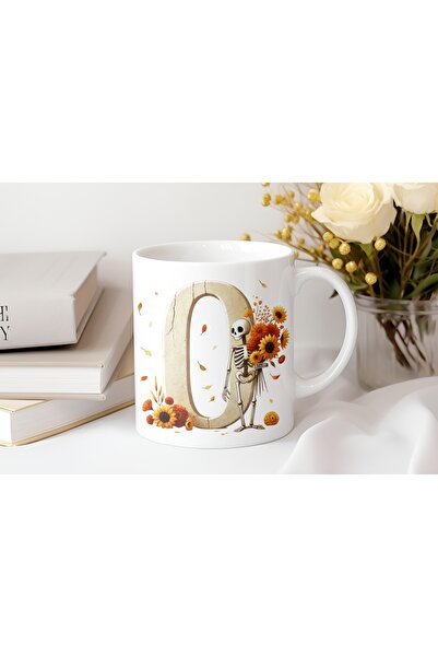 Beramussa كوب على شكل حرف O مع رمز تعبيري على شكل قلب مربع وردي - كوب قهوة وش...