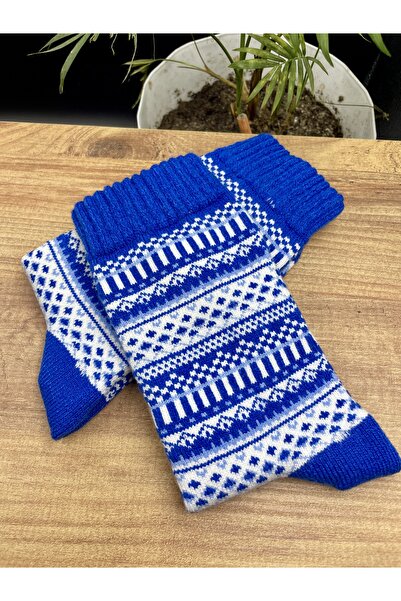 magıcgrange Wool Knitted Ethnic Patterned Unisex Socks |   Warm, Comfortable and Original Winter Style |