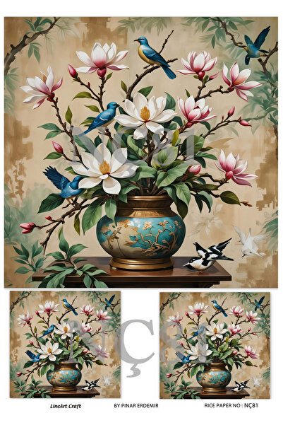 LİNEART Pirinç Dekopaj Kağıdı LA-NÇ81