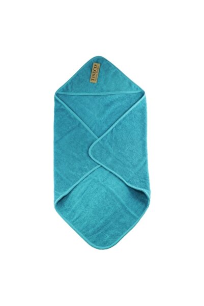 TISECO Prosop de baie pentru bebeluși cu glugă, bumbac premium, super absorbant, albastru, 75x75